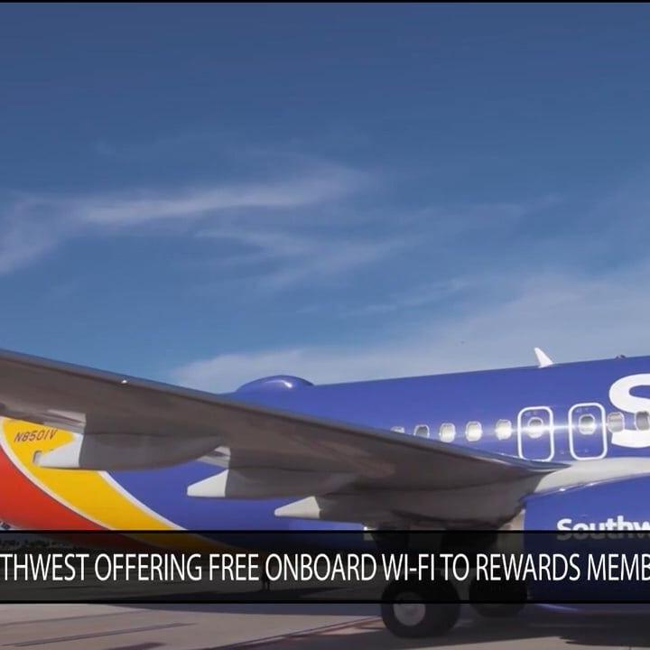 Southwest offering free onboard WIFI to rewards members